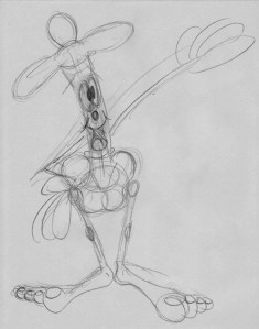 vert-excited-left-arm-up-sketch